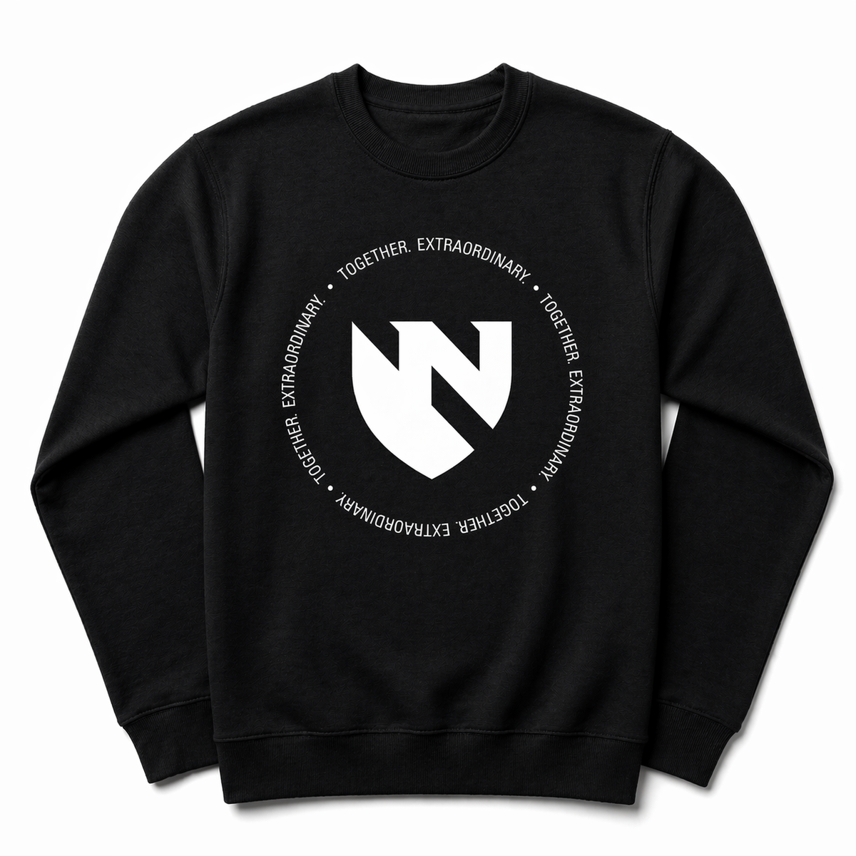 Together Extraordinary Crewneck Sweatshirt Front Black