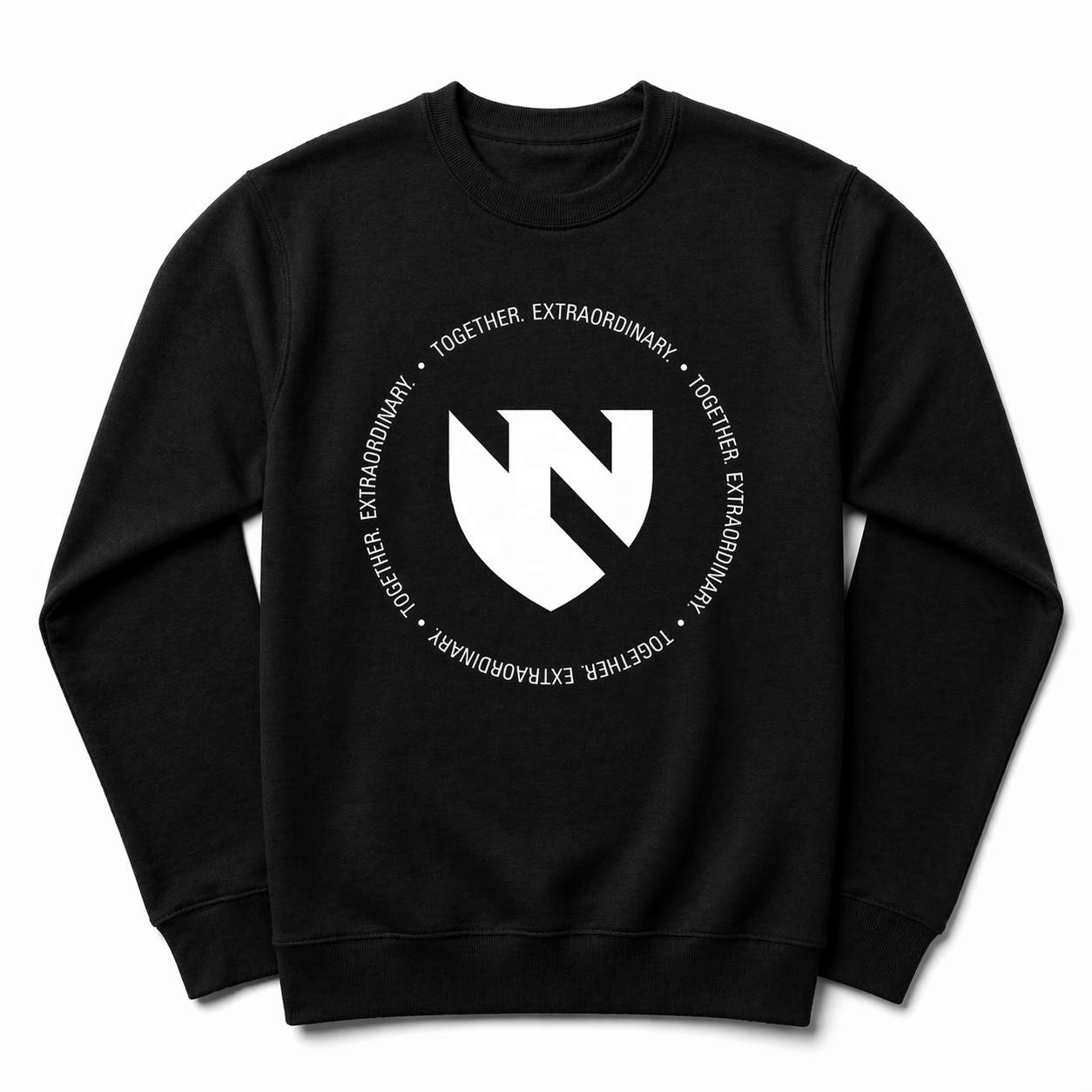 Together Extraordinary Crewneck Sweatshirt Front Black