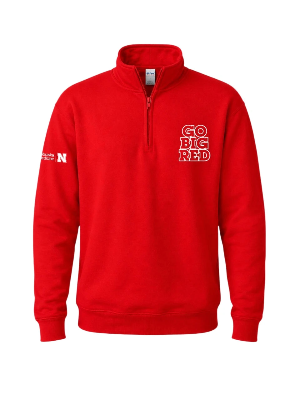 Online Exclusive – Go Big RED Quarter Zip Pullover Sweatshirt