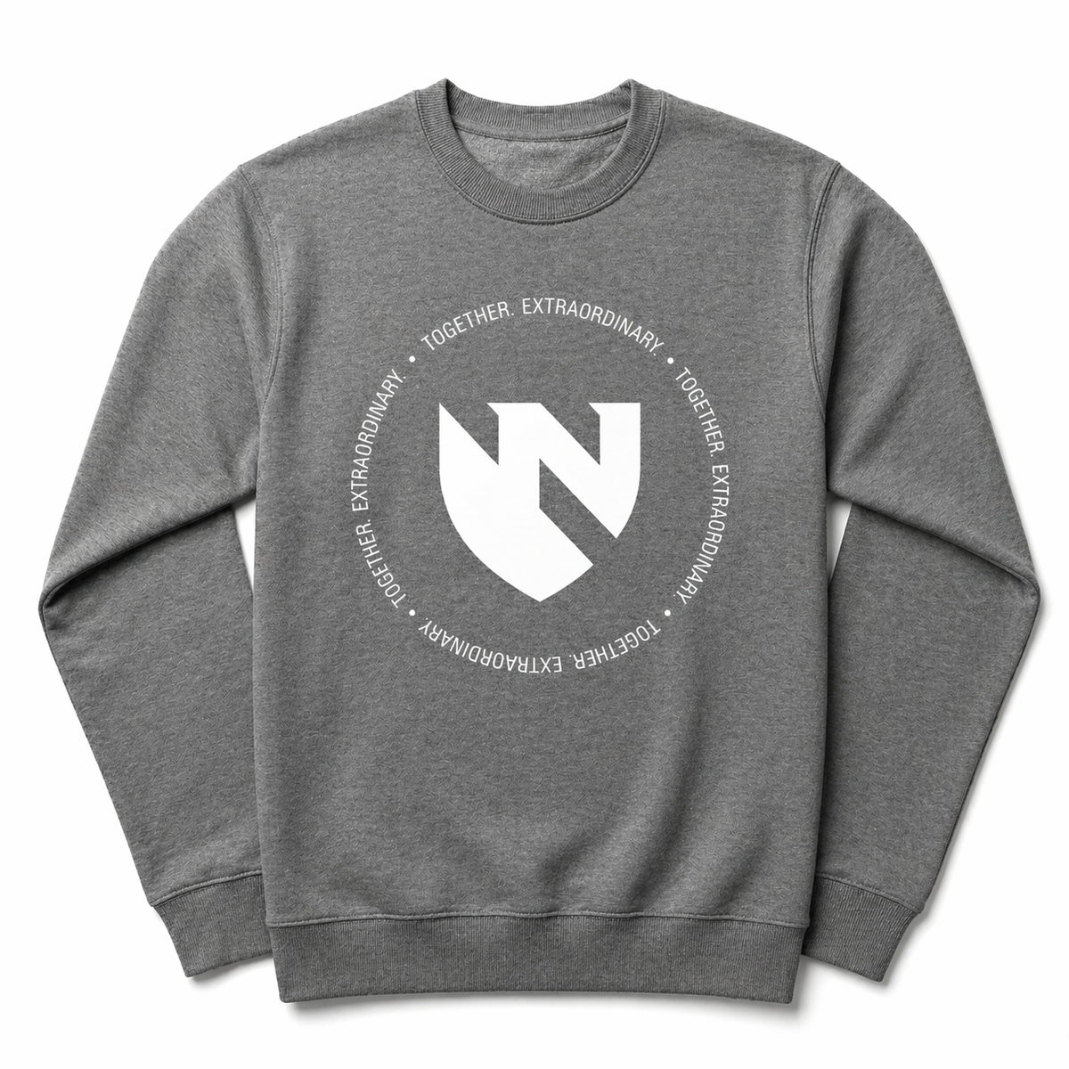 Together Extraordinary Crewneck Sweatshirt Grey Front