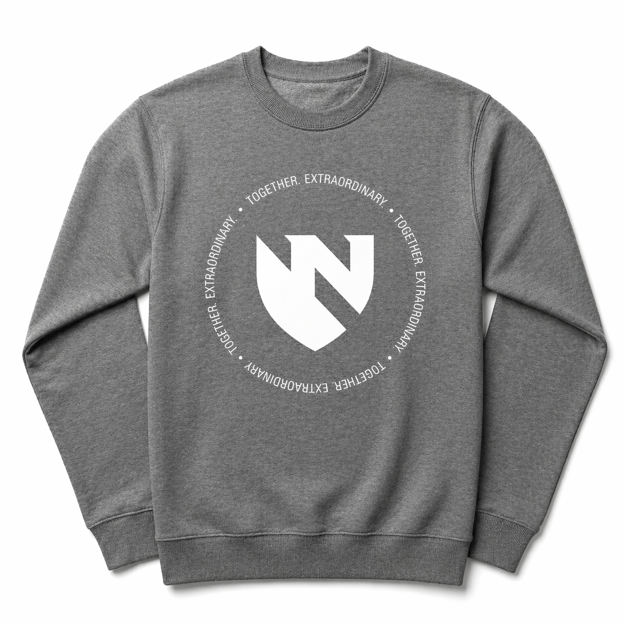 Together Extraordinary Crewneck Sweatshirt Grey Front