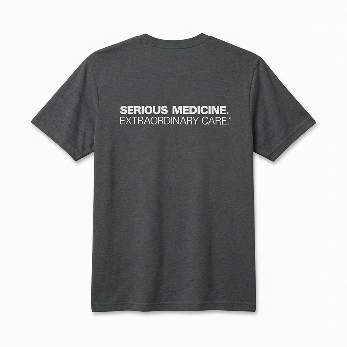 Short Sleeve T-shirts for Clinical Staff Grey Frost Back