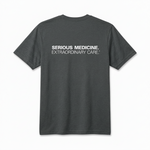 Short Sleeve T-shirts for Clinical Staff Grey Frost Back