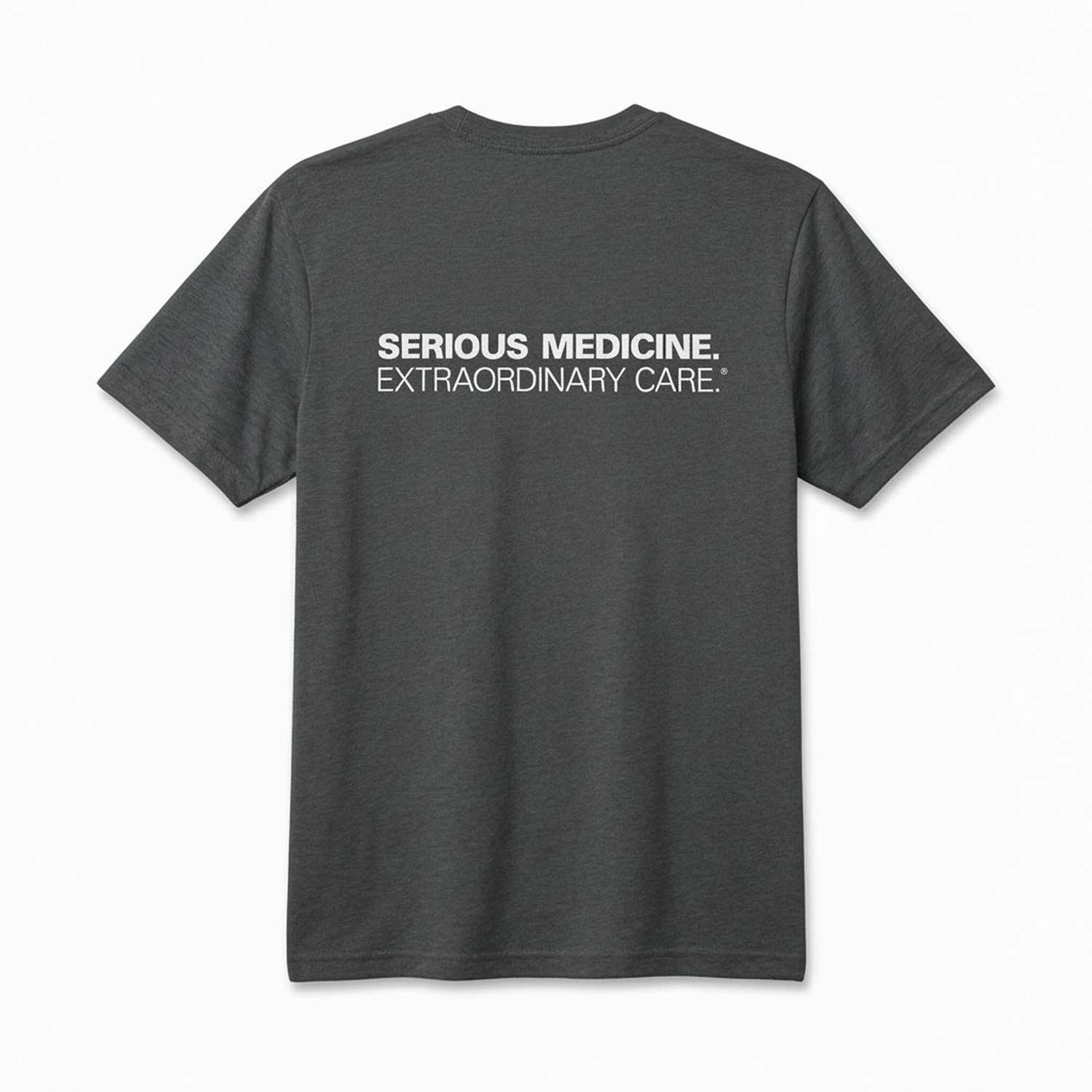 Short Sleeve T-shirts for Clinical Staff Grey Frost Back