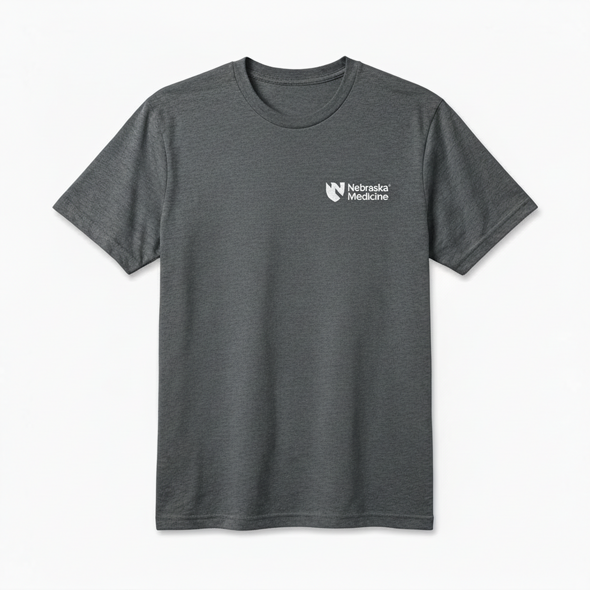 Short Sleeve T-shirts for Clinical Staff Grey Frost Front