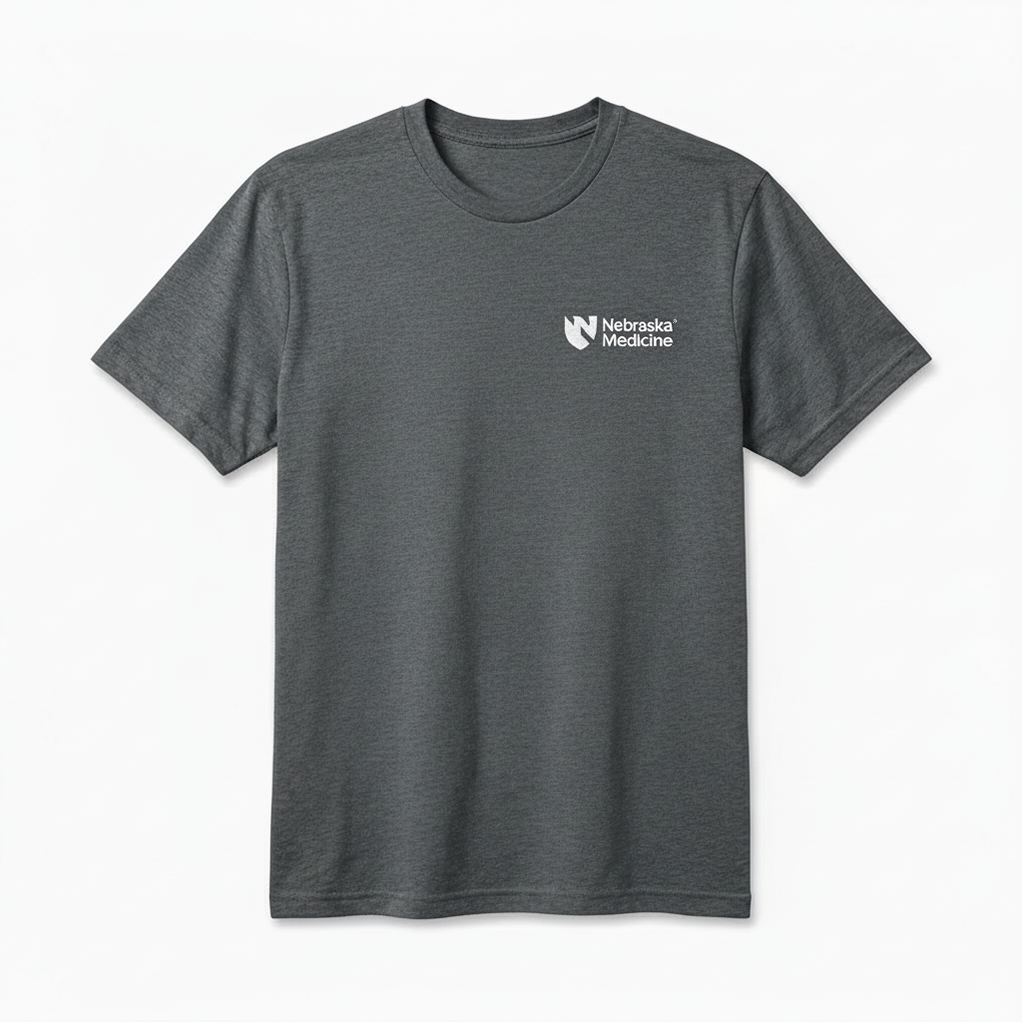 Short Sleeve T-shirts for Clinical Staff Grey Frost Front
