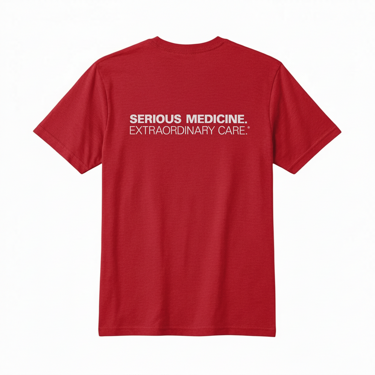 Short Sleeve T-shirts for Clinical Staff Red Back