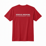 Short Sleeve T-shirts for Clinical Staff Red Back