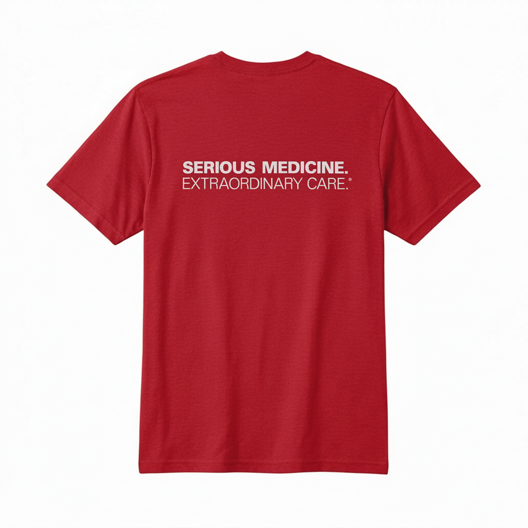 Short Sleeve T-shirts for Clinical Staff Red Back
