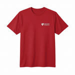 Short Sleeve T-shirts for Clinical Staff Red Front