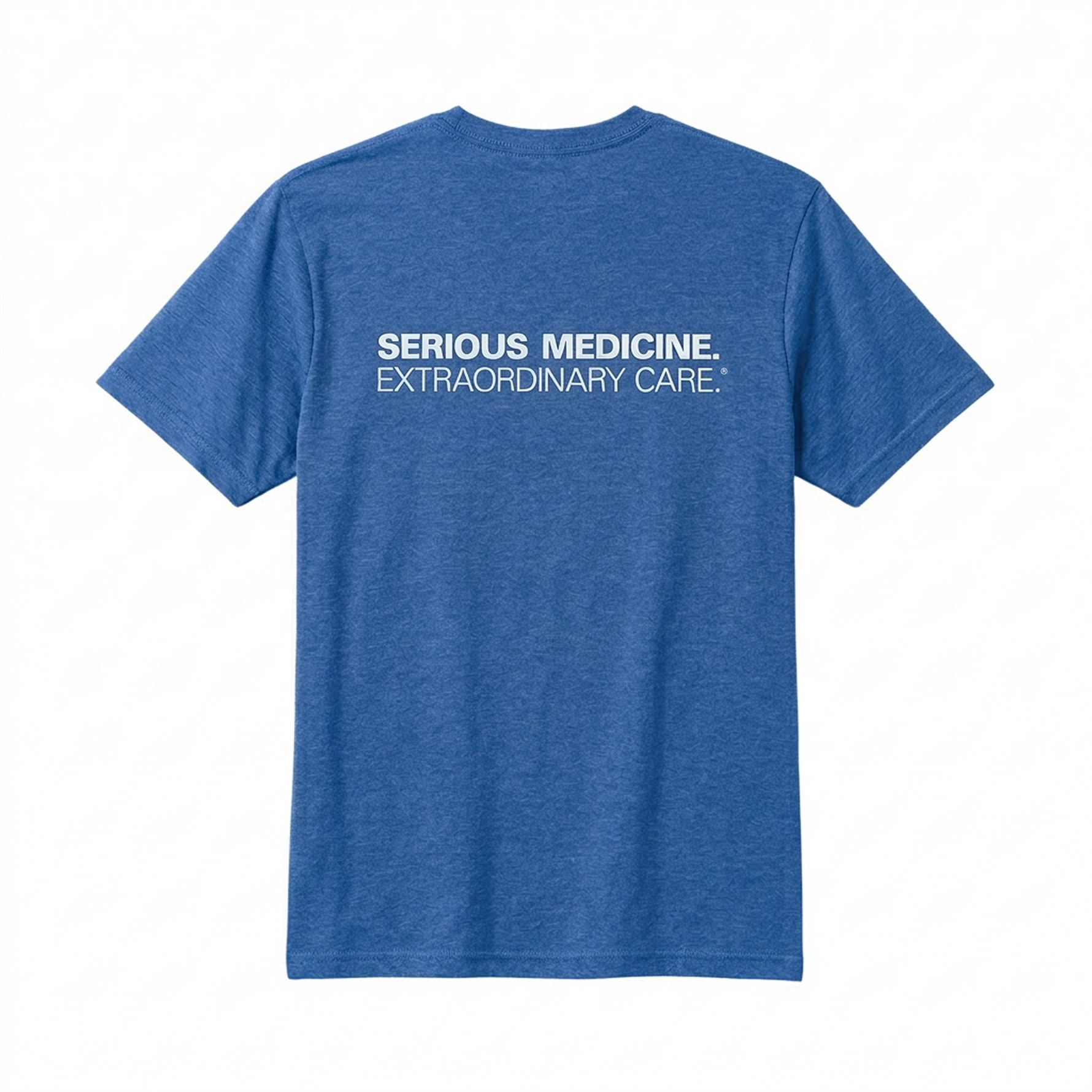 Short Sleeve T-shirts for Clinical Staff Royal Blue Back