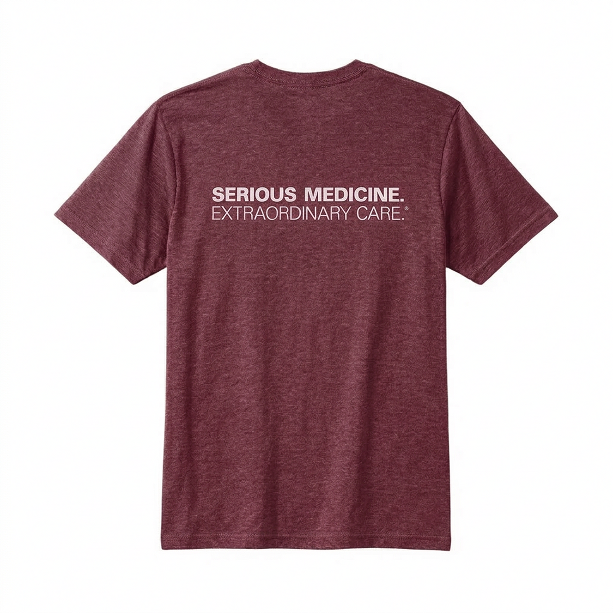 Short Sleeve T-shirts for Clinical Staff Wine Back