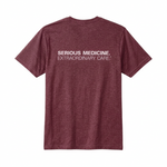 Short Sleeve T-shirts for Clinical Staff Wine Back