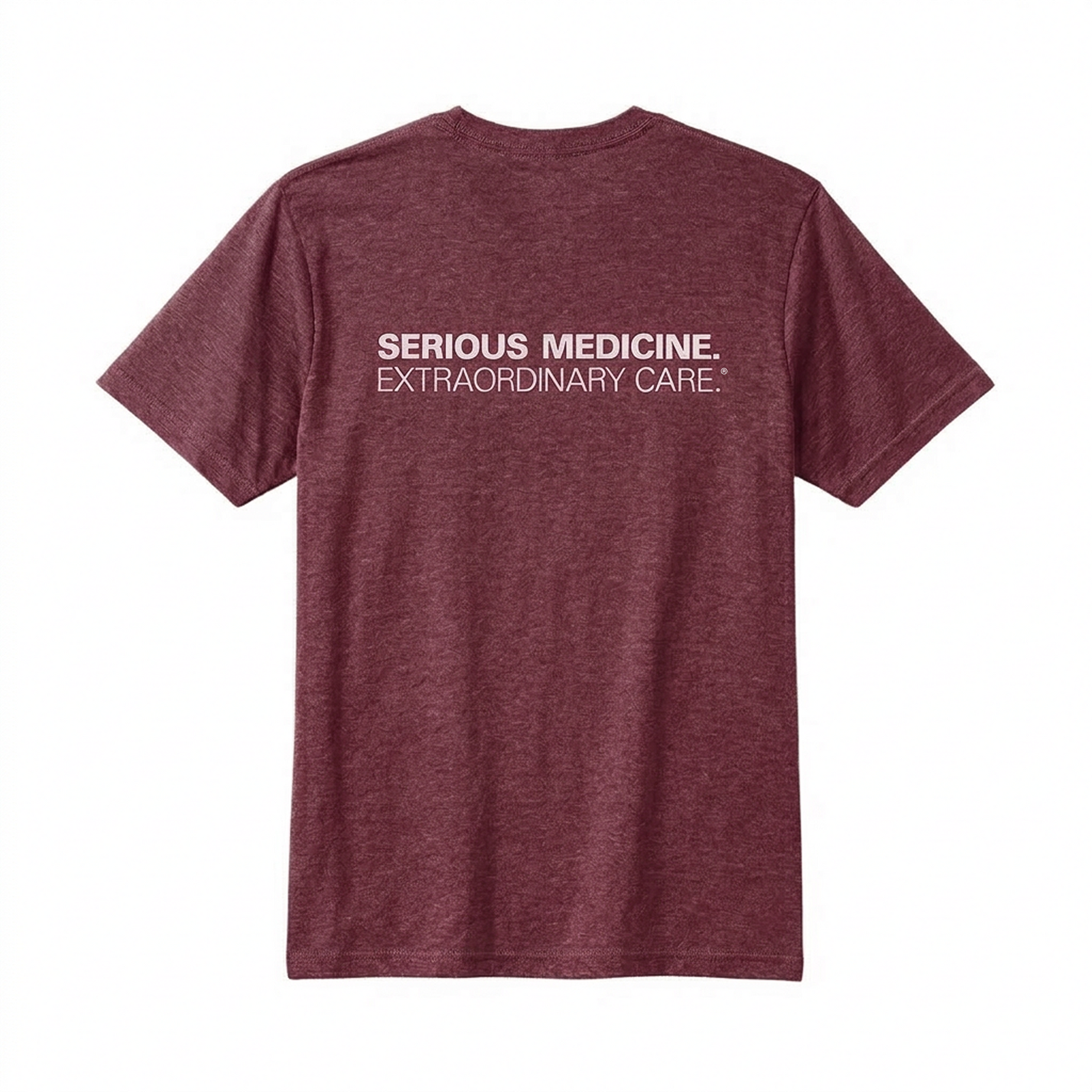 Short Sleeve T-shirts for Clinical Staff Wine Back