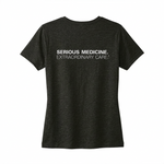 Ladies' Short Sleeve T-shirt for Clinical Staff Black Back