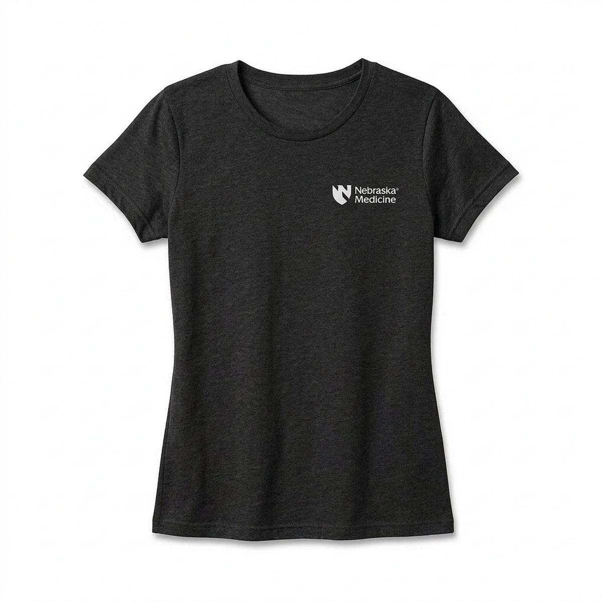 Ladies' Short Sleeve T-shirt for Clinical Staff Black Front