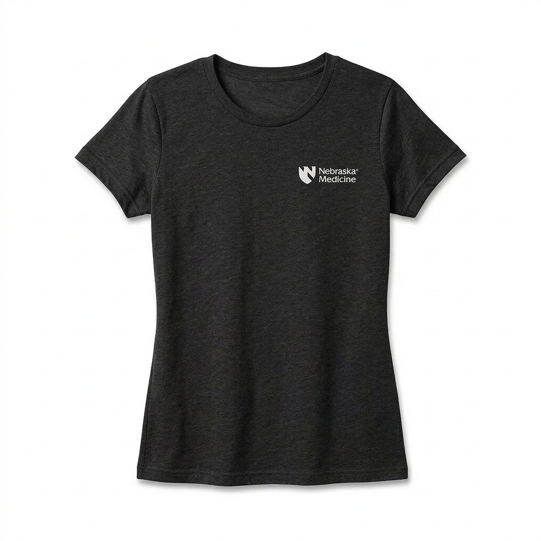 Ladies' Short Sleeve T-shirt for Clinical Staff Black Front