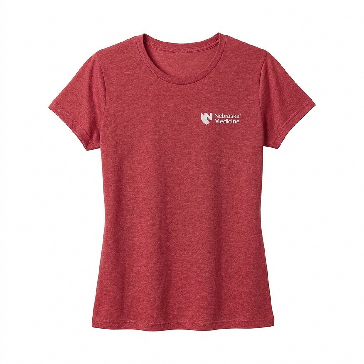 Ladies' Short Sleeve T-shirt for Clinical Staff Red Frost Front