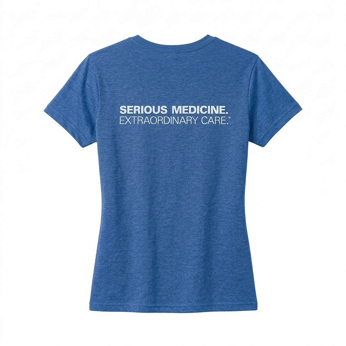 Ladies' Short Sleeve T-shirt for Clinical Staff Royal Blue Back