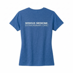 Ladies' Short Sleeve T-shirt for Clinical Staff Royal Blue Back