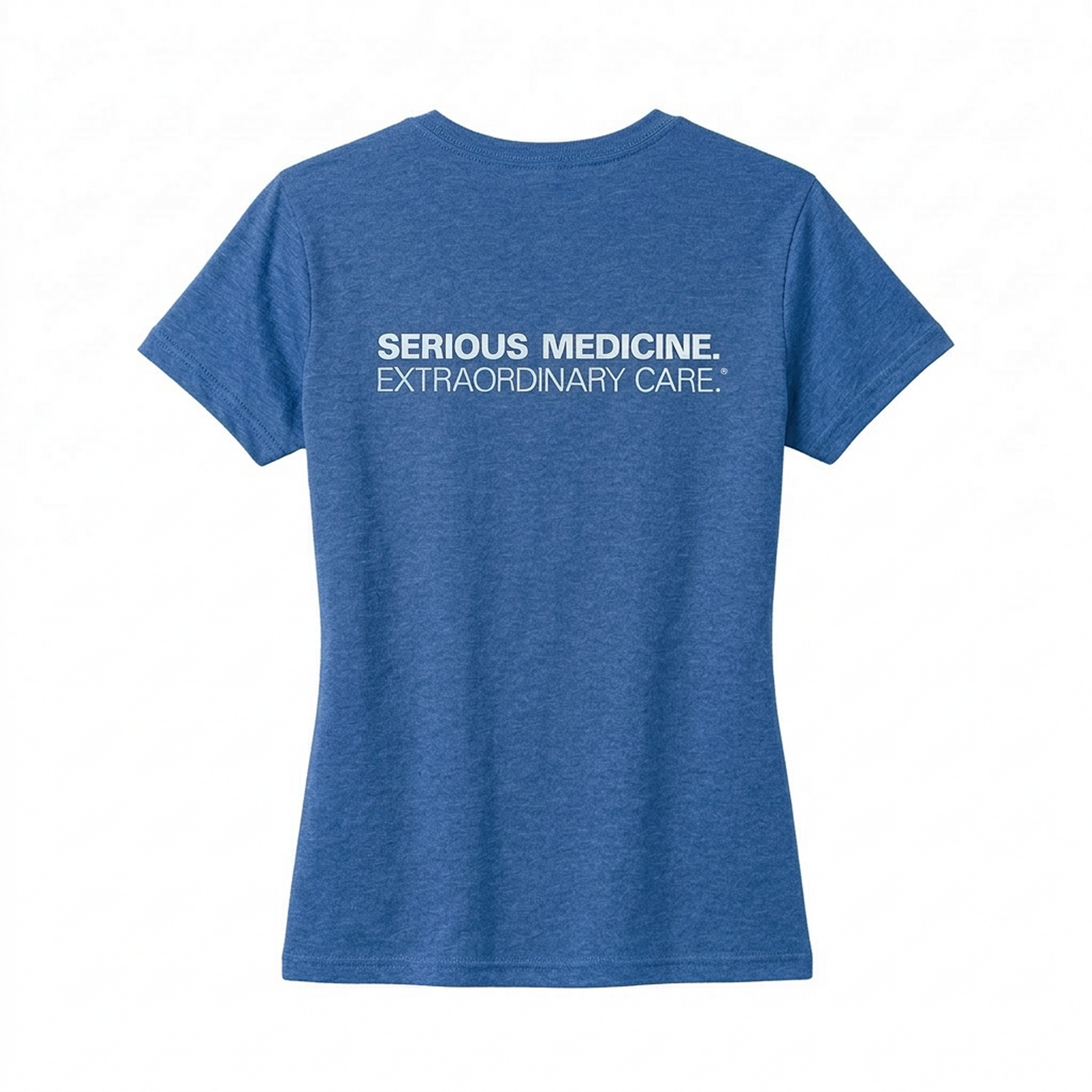Ladies' Short Sleeve T-shirt for Clinical Staff Royal Blue Back