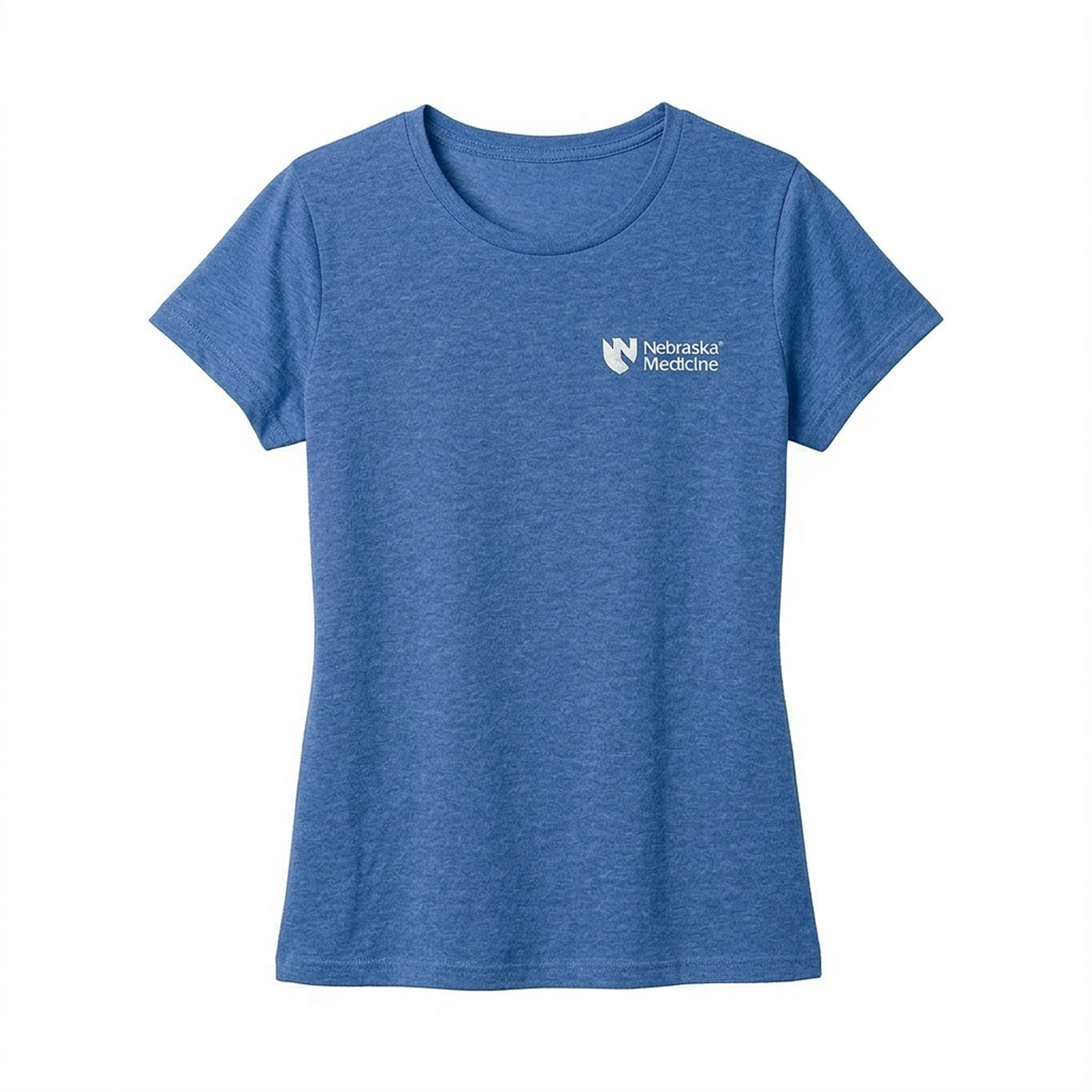 Ladies' Short Sleeve T-shirt for Clinical Staff Royal Blue Front