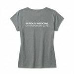Ladies' Short Sleeve T-shirt for Clinical Staff Steel Grey Back
