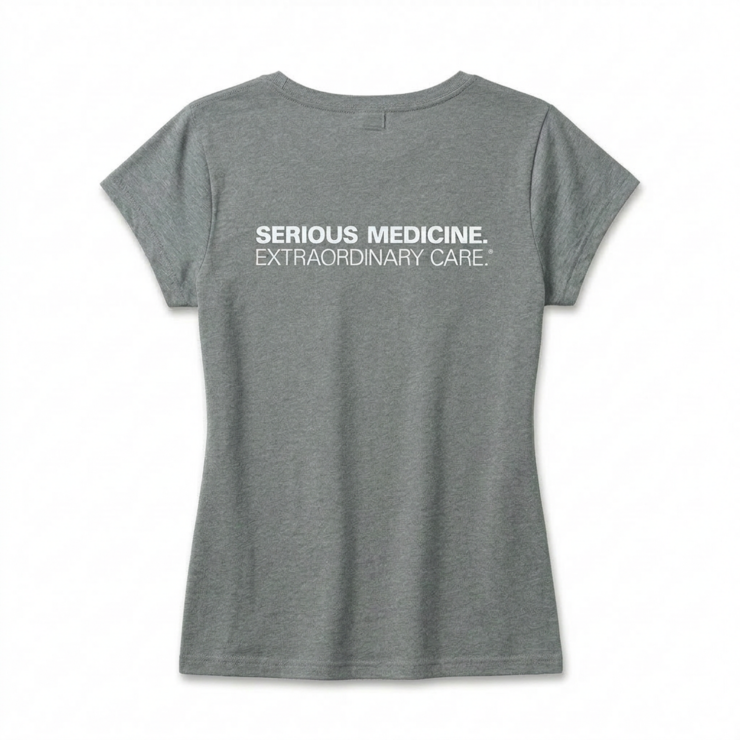 Ladies' Short Sleeve T-shirt for Clinical Staff Steel Grey Back