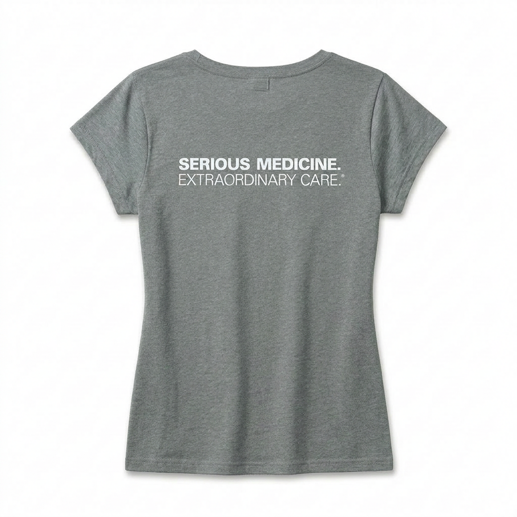 Ladies' Short Sleeve T-shirt for Clinical Staff Steel Grey Back