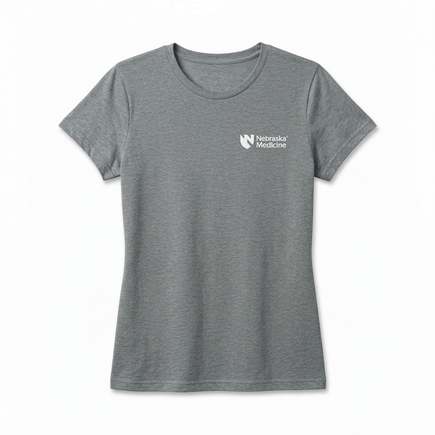Ladies' Short Sleeve T-shirt for Clinical Staff Steel Grey Front