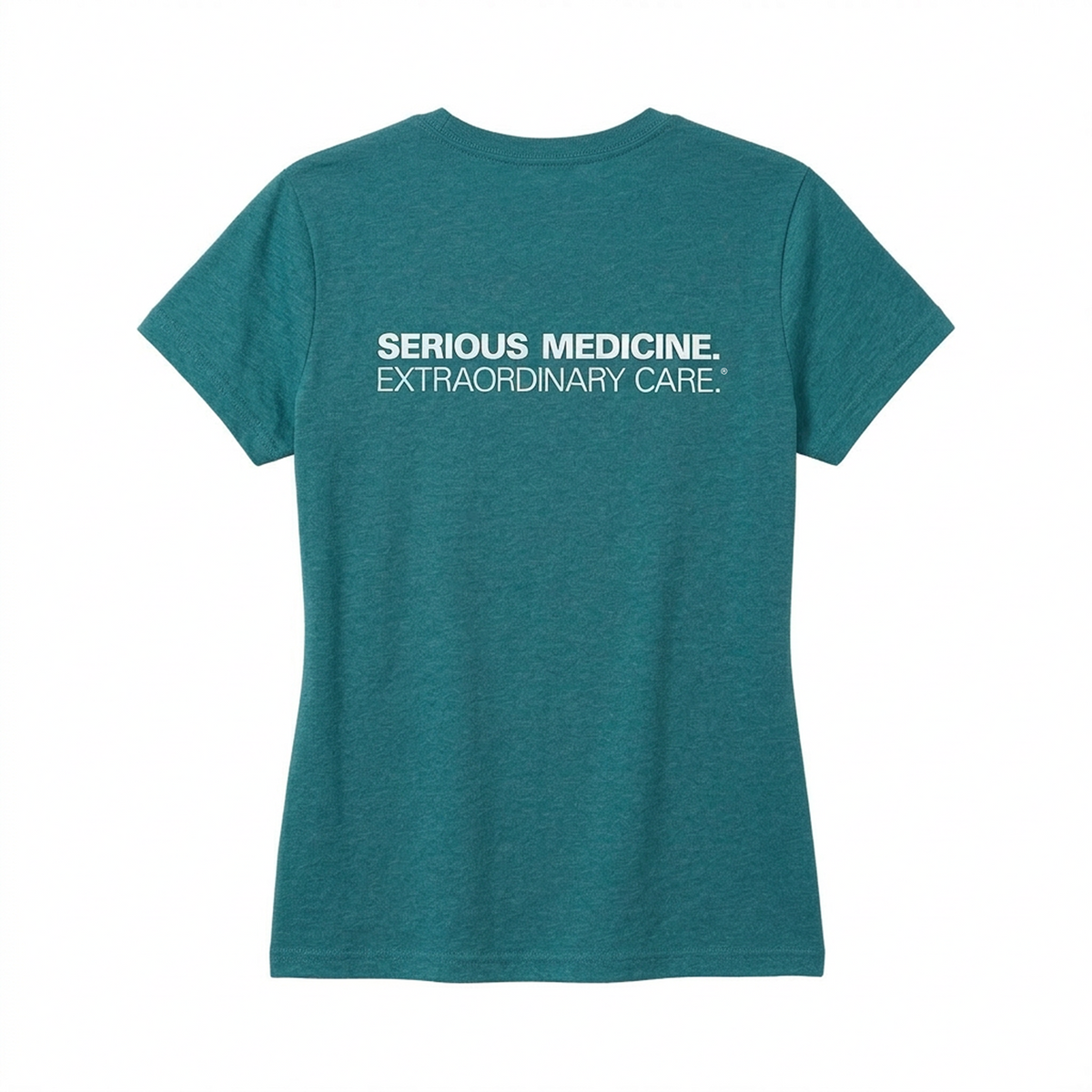 Ladies' Short Sleeve T-shirt for Clinical Staff Teal Back