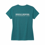 Ladies' Short Sleeve T-shirt for Clinical Staff Teal Back
