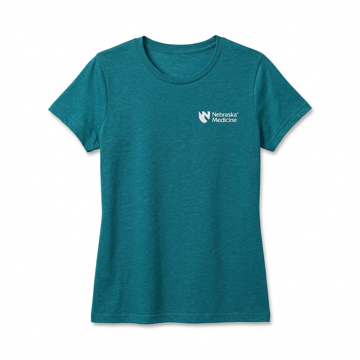 Ladies' Short Sleeve T-shirt for Clinical Staff Teal Front