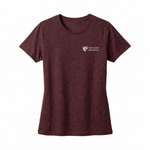 Ladies' Short Sleeve T-shirt for Clinical Staff Wine Front
