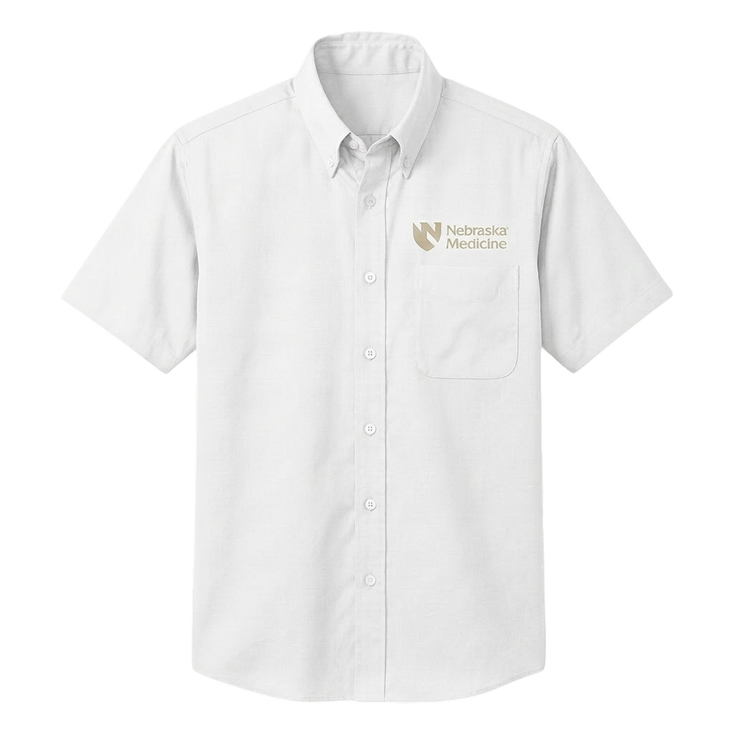 Men's Short Sleeve Dress Shirt White