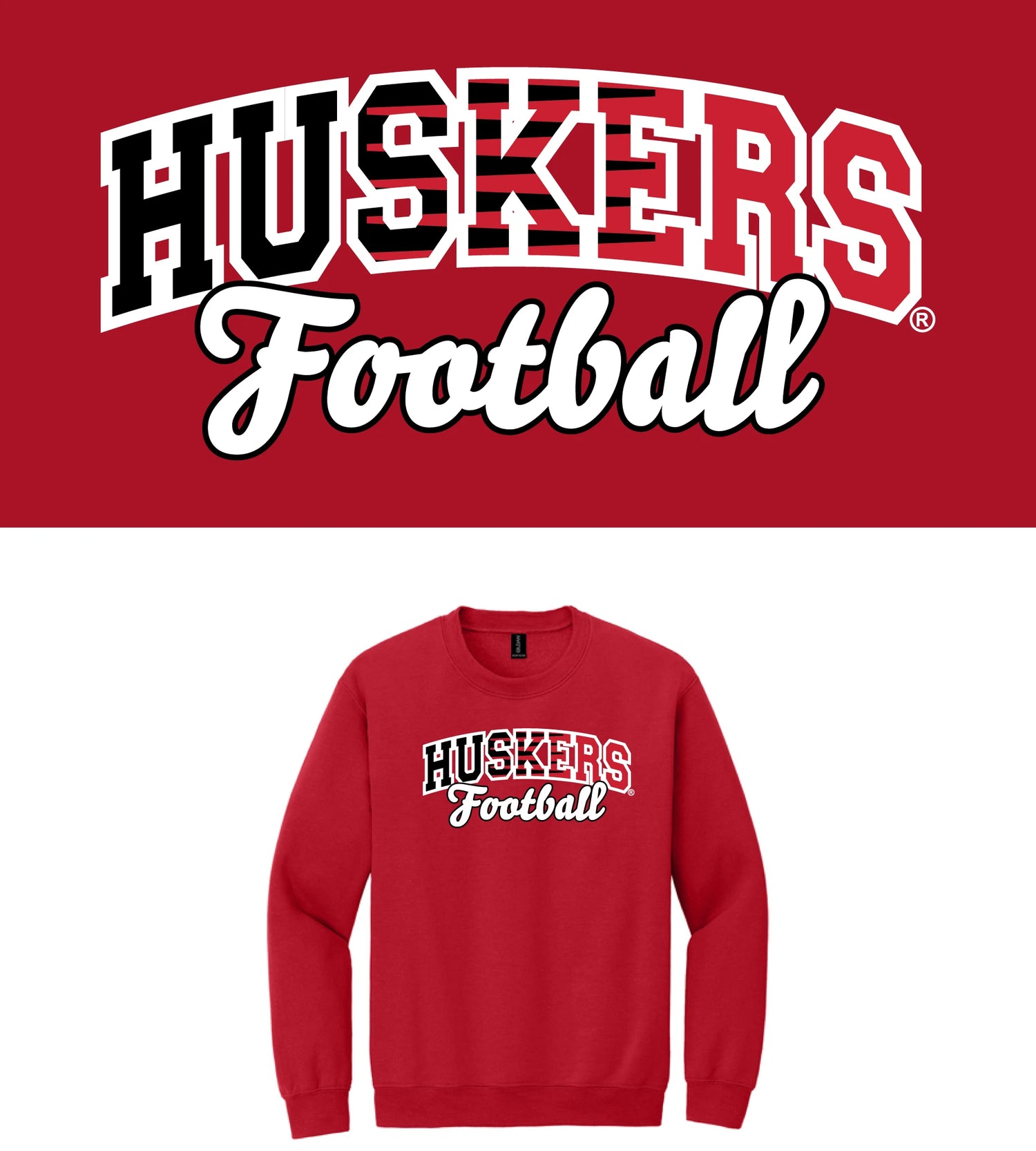 Huskers Football Crewneck 2026