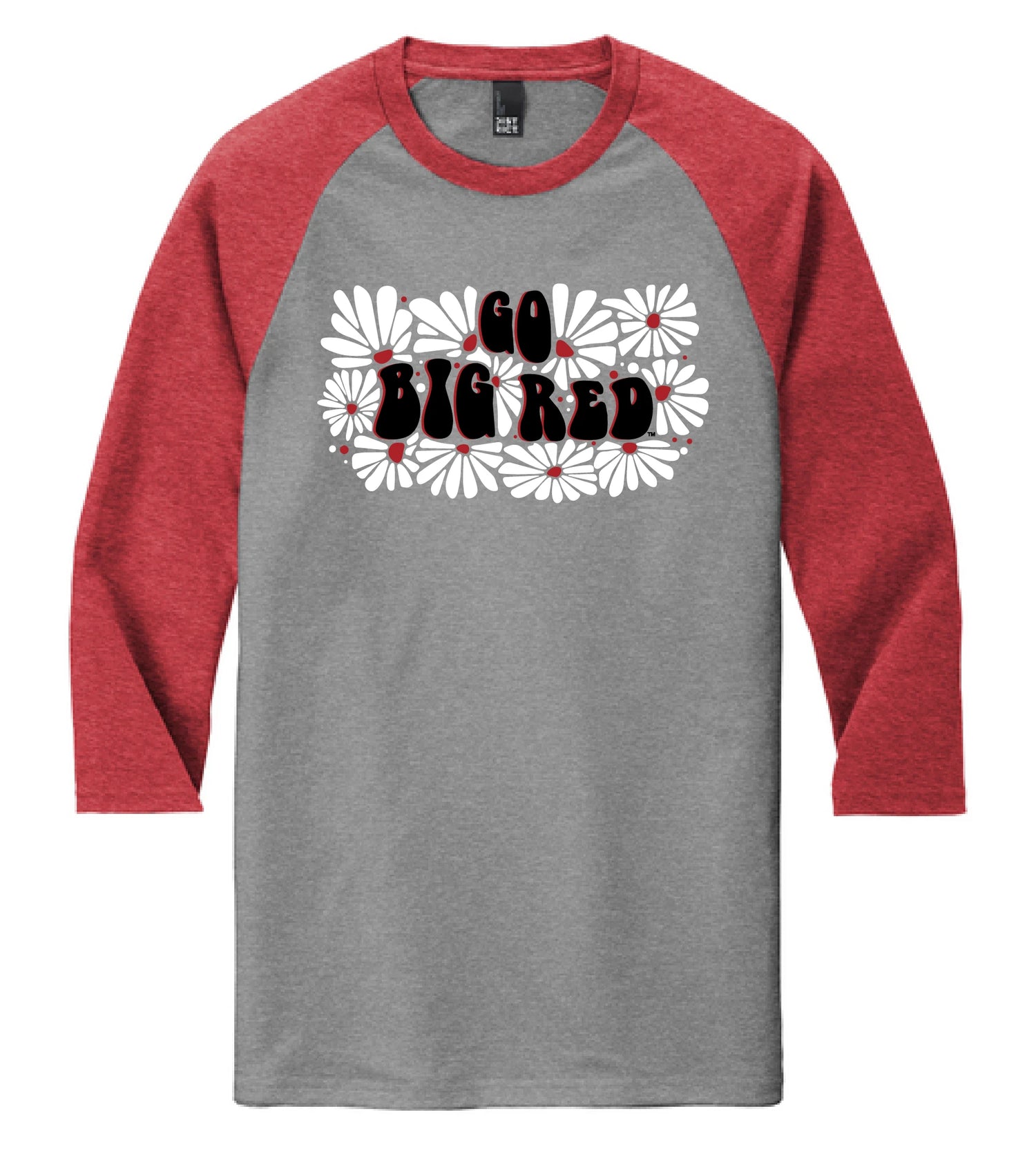 Go Big Red Daisy Raglan